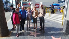 Walk of Fame. Kan ikke reise til  California  og  Los Angeles uten å ha besøkt denne berømte gata.  Tror at vi alle sammen ble imponert. Svært mye spennende å se.